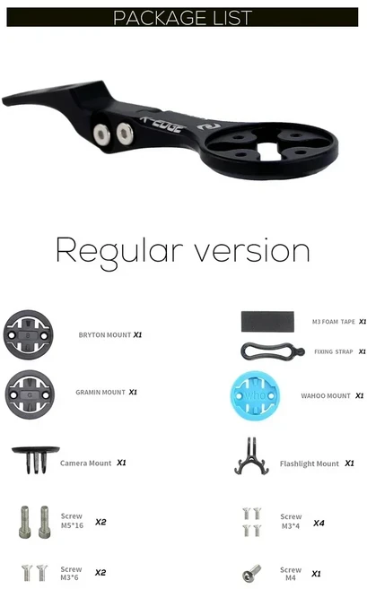 싱크로스 전면 컴퓨터 스탠드 고프로 마운트 속도계 GPS 가민 브라이튼 와후 인서트 IC Sl 에어로 조종석에, 01 Regular version, 1개