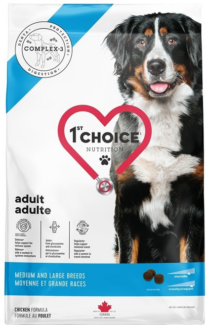 1st Choice 瑪丁第一優鮮 成犬雞肉配方乾飼料 中大型犬適用, 雞肉, 5kg, 1袋