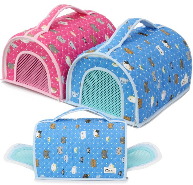 [뚱뚱도치2마리 사용가능]일석이조 칸막이 이동장(특대형), 핑크, 1개, 핑크