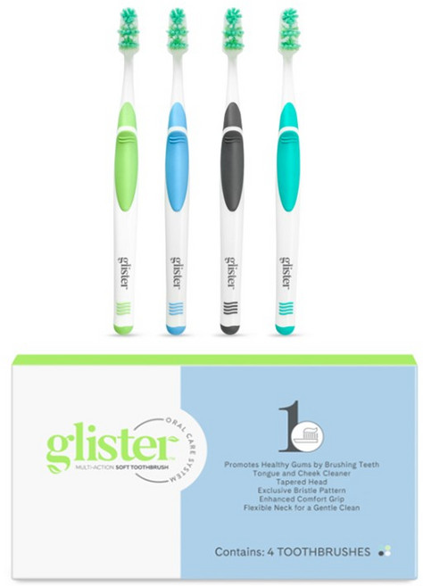 암웨이 글리스터 어드밴스드 칫솔, 4개입, 1개