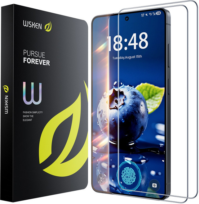 WSKEN AR필름 초고화질 무반사 9H 액정보호필름 지문방지 + 이지툴, 2개