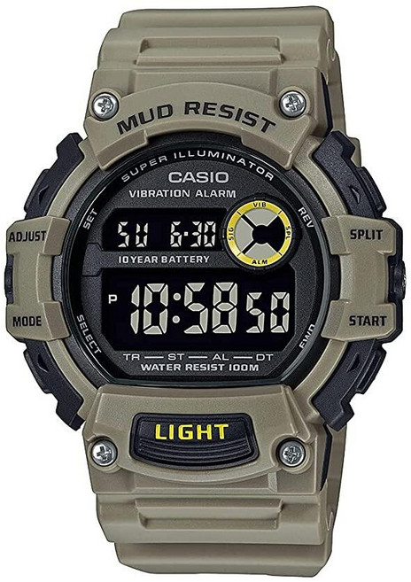 Casio 남성용 디지털 쿼츠 파워 손목시계 그린 (TRT-110H-5BVCF)