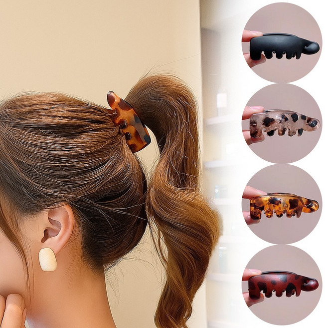 디심플 여성 포니테일 집게핀 헤어 바나나핀 4종 세트
