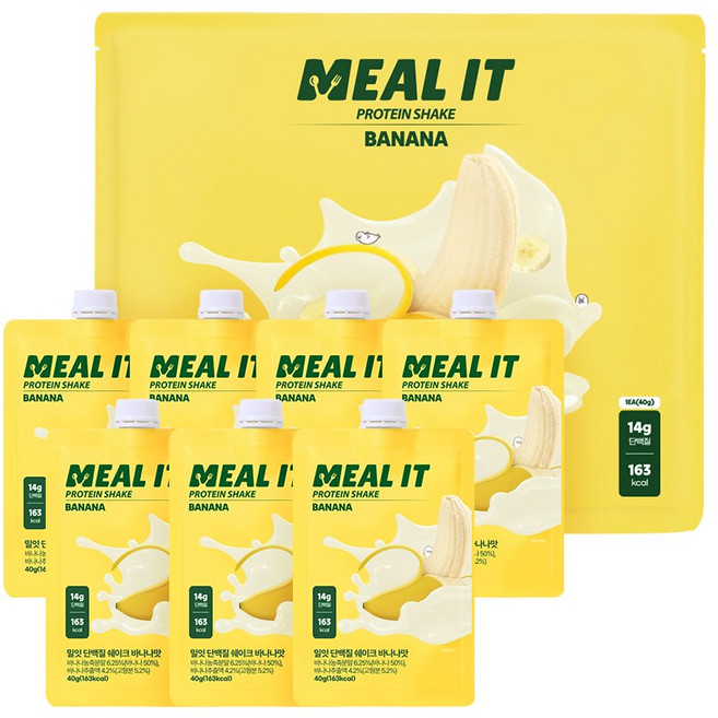 밀잇 단백질 쉐이크 바나나맛 7p, 280g, 1개