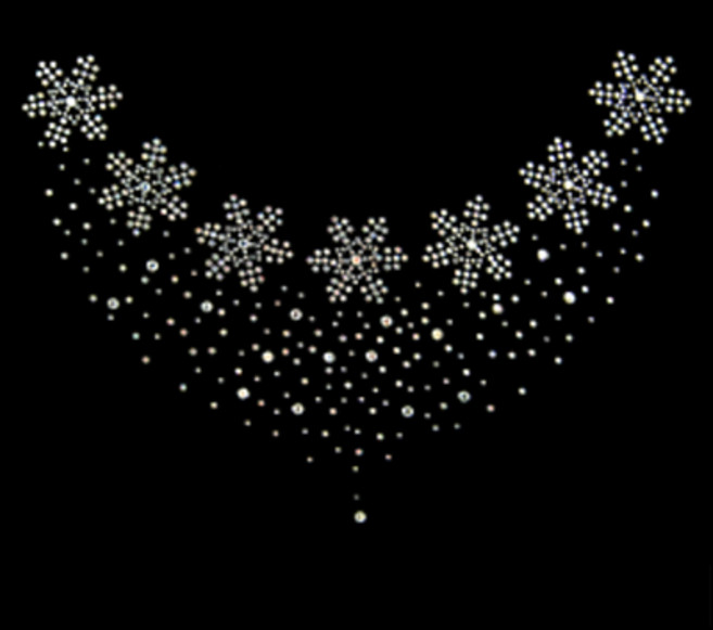 [디피샵] 핫픽스 핫픽스모티브 큐빅 DIY 5000원~, 1개, M534(눈꽃 넥라인 뿌림)