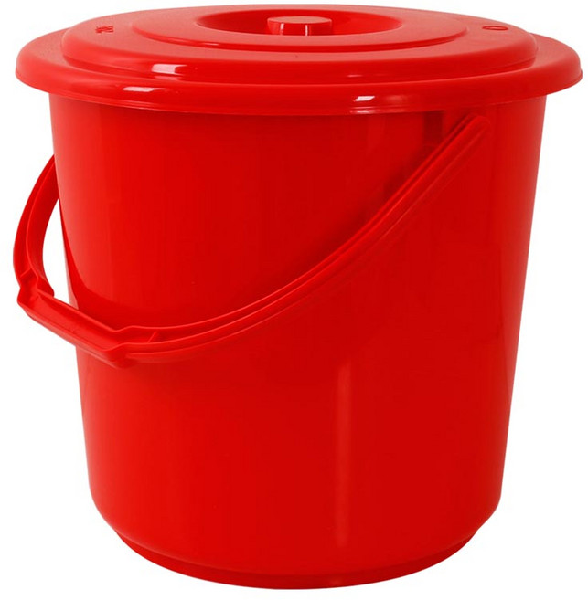 카시안 파트너 바케스 NA 플라스틱 양동이 음식물 쓰레기통 휴지통, 20L(레드), 1개