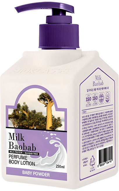 밀크바오밥 퍼퓸 바디로션 베이비파우더, 250ml, 1개