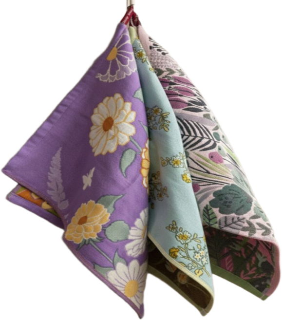 세미스 북유럽 감성 고리 주방수건 3P, 1세트, 혼합