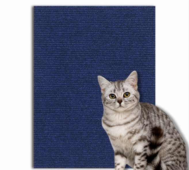 그램도그 고양이 붙이는 스크래쳐 벽보호 대형 부착형 캣패드 긁는패드, 2개, 다크네이비