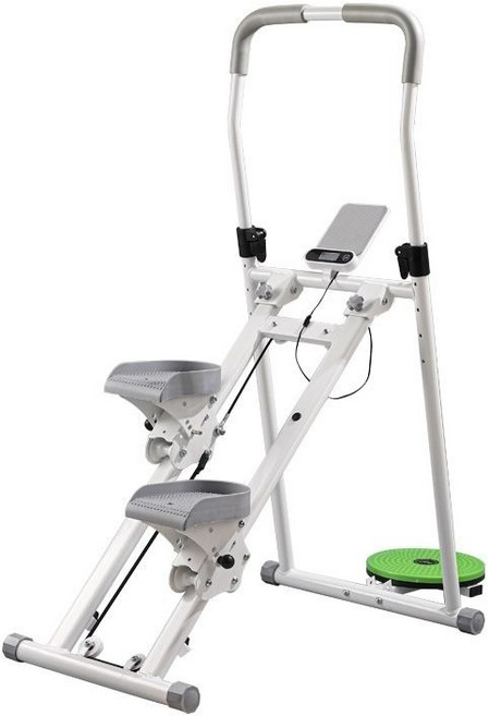 小滿優選好物 爬樓機 白色款 帶扭腰盤 穩固三角支撐 防滑加長踏板, 白色款【帶扭腰盤】