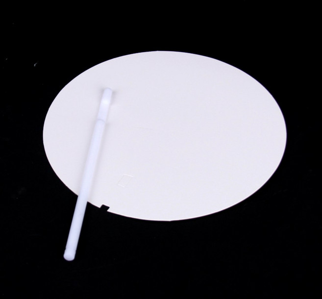 원형화이트부채 만들기용 플라스틱재질