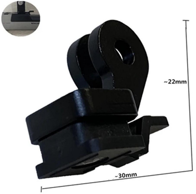 트레크 자전거 프론트 램프 코드 미터 랙 고프로 헤드 라이트 어댑터 Bontrager 이온 포트 리프팅 테일 적, 01 Black, 1개