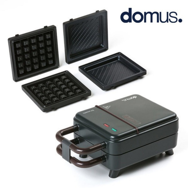 domus 브뤼셀 와플메이커 샌드위치메이커 와플기 2가지 플레이트, 단품, 1개