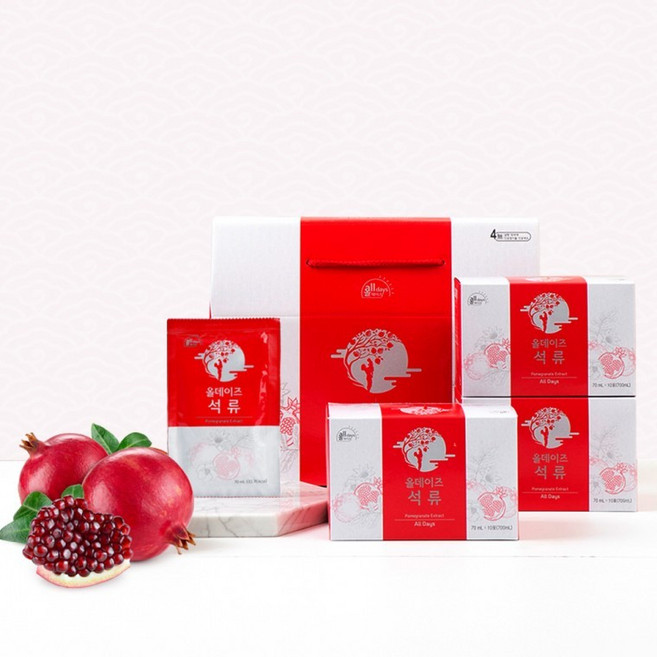 (웰빙바이오) 올데이즈 석류 70mlx30포/갱년기/비타민 활력부족/무첨가물/스페인산 석류농축액 100, 1개, 상세페이지 참조