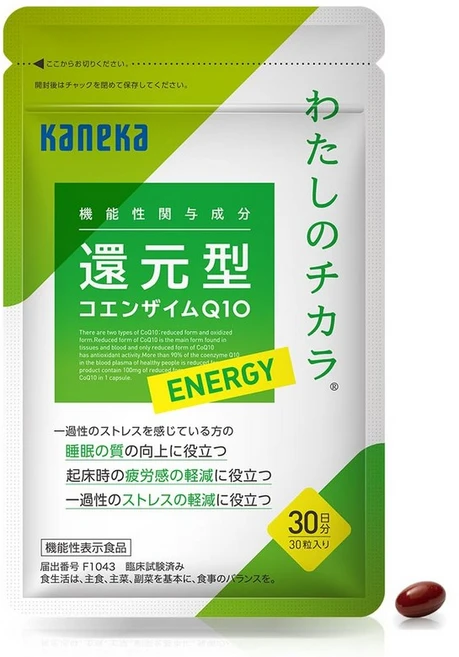 ENERGY Q10 나의 치카라 정규품 환원형 코엔자임 수면 서플리먼트 국내 제조, 1개, 30정 - 쿠팡