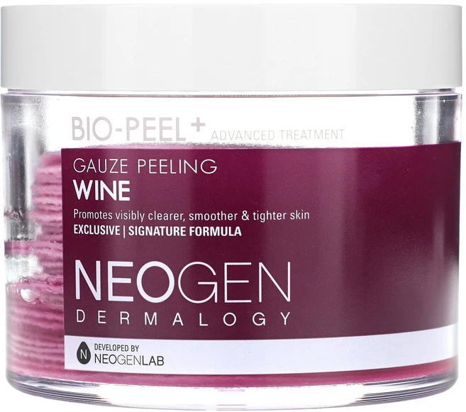 Neogen 피부과 바이오-필 + 어드밴스드 트리트먼트 거즈 필링 와인 30개입 200ml(6.76fl oz) Neogen (네오젠), 1개, 200ml - 쿠팡
