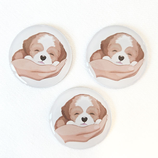 톡태그키 RFID 아파트 현관 도어락 카드키 스티커 블링, 1세트, 블링 잠자는댕댕이