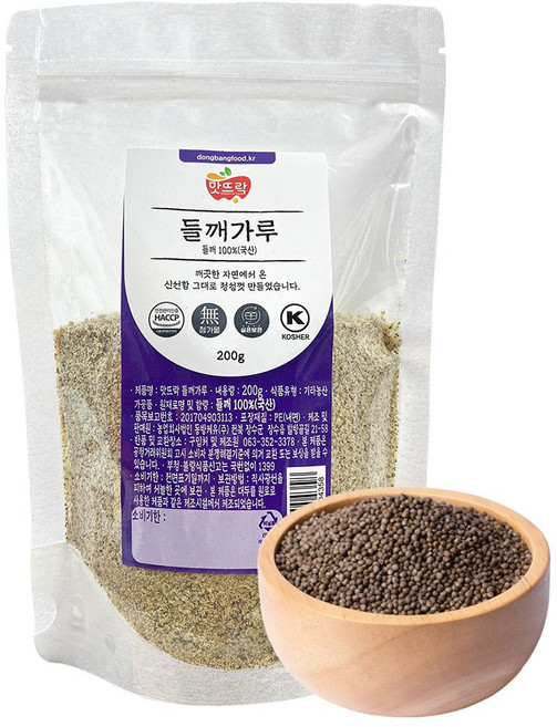 맛뜨락 껍질 벗긴 100% 국산 들깨 가루, 1개