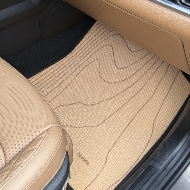 독스피아 제네시스 G80 카매트 시트색상 코일 바닥매트 GV80 GV70 G90, 에쿠르카멜패턴04, 1열+2열