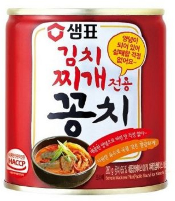 샘표 김치찌개전용꽁치 280g. x 24개(1BOX), 280g