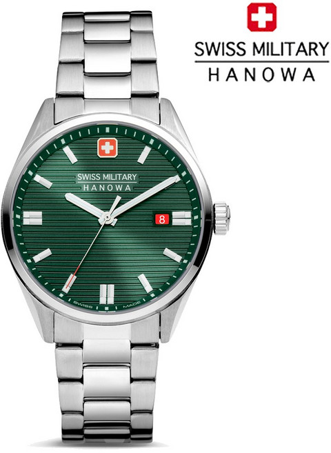 스위스밀리터리 하노와 100M 방수 남성 손목시계 SMWGH2200105 SWISS MADE