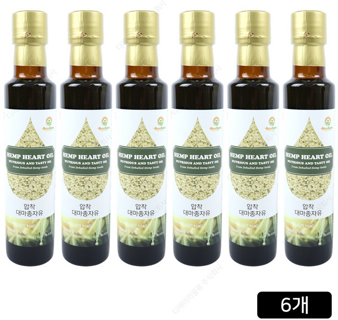 [홈쇼핑] 베네팜 저온압착 대마종자유, 6개, 250ml