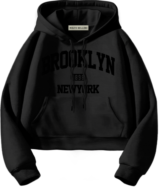 몰토벨리노 SF브룩클린1898 세미오버핏 크롭 후드티