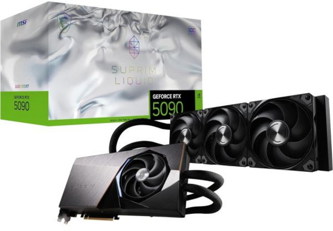 MSI 게이밍 RTX 5090 32G SUPRIM 액체 SOC 그래픽 카드 32GB GDDR7 512비트 극한 성능 2580 MHz 디스플레이포트 x3 2.1a HDMI 2.1