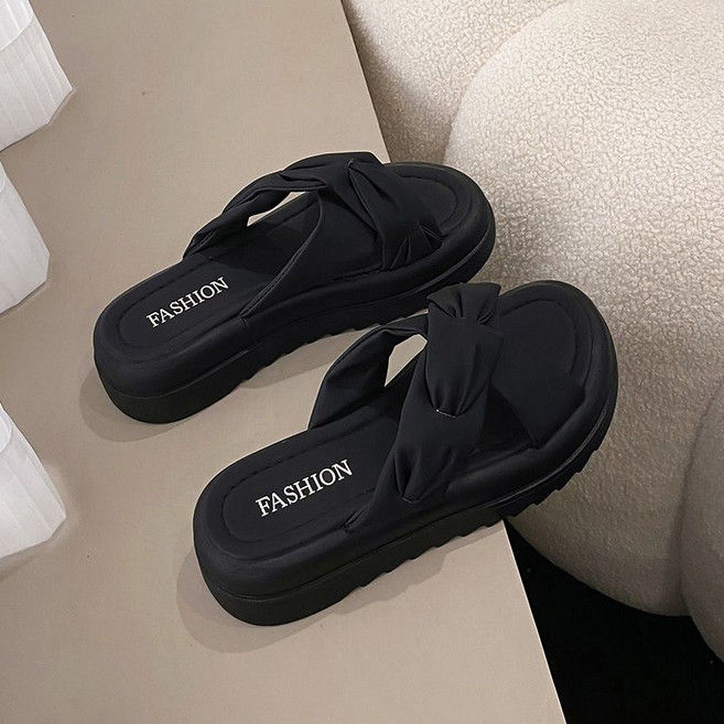 女夏休閒厚底拖鞋 時尚羅馬涼鞋