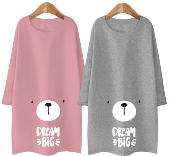 에이엠비 여성용 블론디 빅돌이 특양면 7부 티셔츠