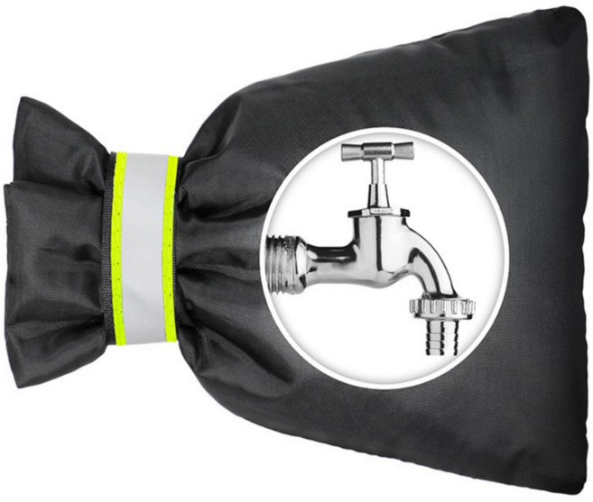 비바띵즈 수도 동파 방지 커버 야외 수도꼭지 보온덮개, 1개