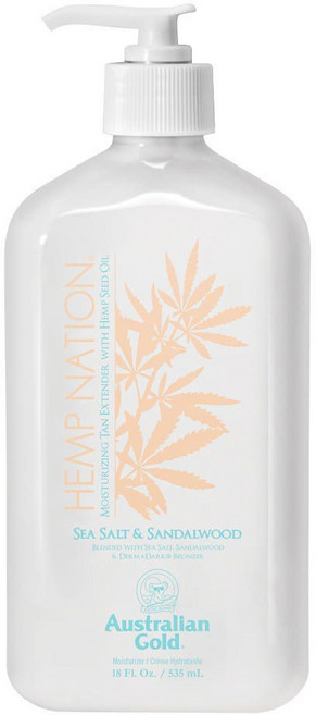 오스트레일리안골드 헴프네이션 탠 익스텐더 바디로션 시솔트 앤 샌달우드, 5개, 535ml