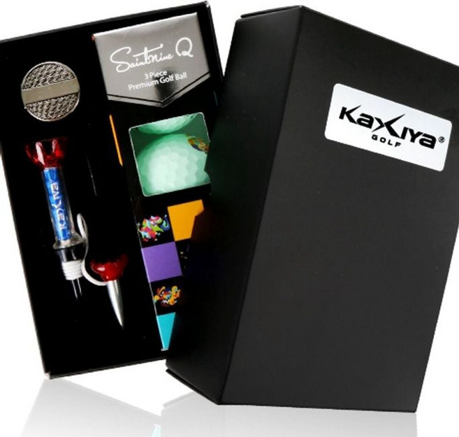 카시야 골프 선물 세트 골프 기프트 세트 컬러구 3구B, 라바골프티_경사수평