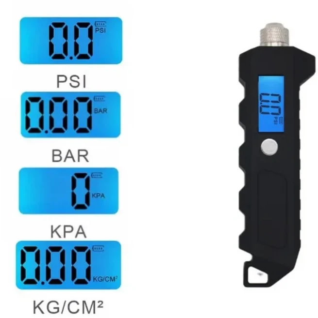 트럭 타이어 압력 게이지 디지털 디스플레이 0-250psi 측정 가능, 02 XY-6