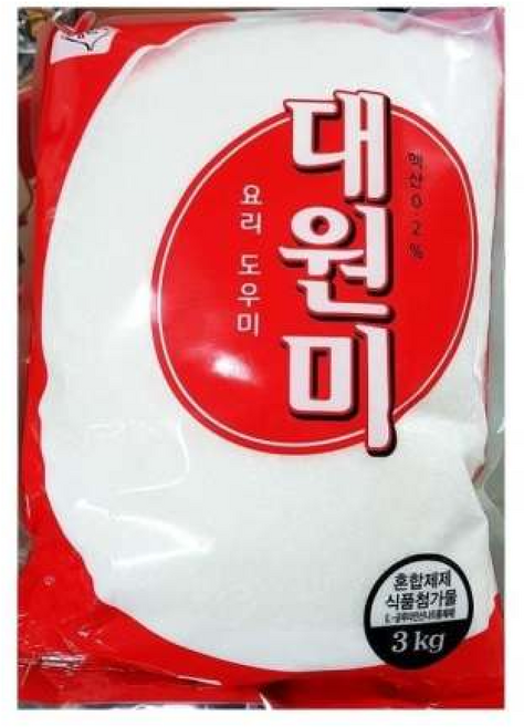 식자재 식재료 유통 도매 대원 대원미 미원 MSG 식당납품 대량유통 업소용 식당용 음식점용, 4개, 3kg