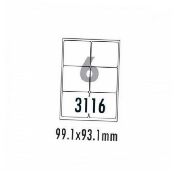 폼텍 물류관리용라벨 LQ-3116 (20매 6칸), 본상품