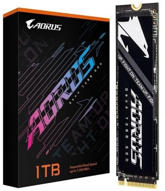GIGABYTE GIGABYTE AORUS Gen4 7300 V2 M.2 NVMe 제이씨현 (1TB), 1TB