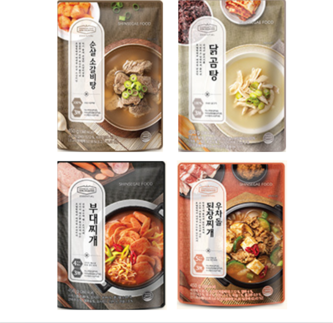 호텔컬렉션 에센셜 순살 소갈비탕 + 닭곰탕 + 우차돌 된장찌개 + 부대찌개, 1개