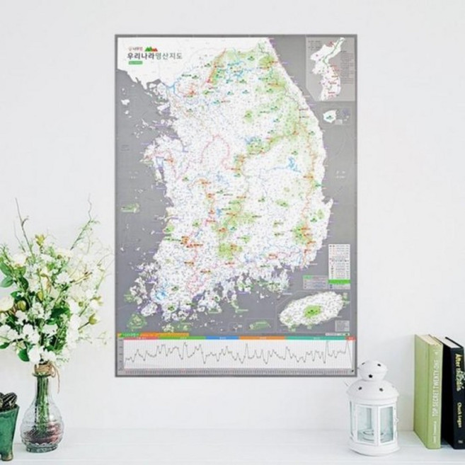 [룽스_66]등산지도 대한민국 지도 3000 한국100대명산 (50378268), ONECOLOR／FREE, ONECOLOR／FREE