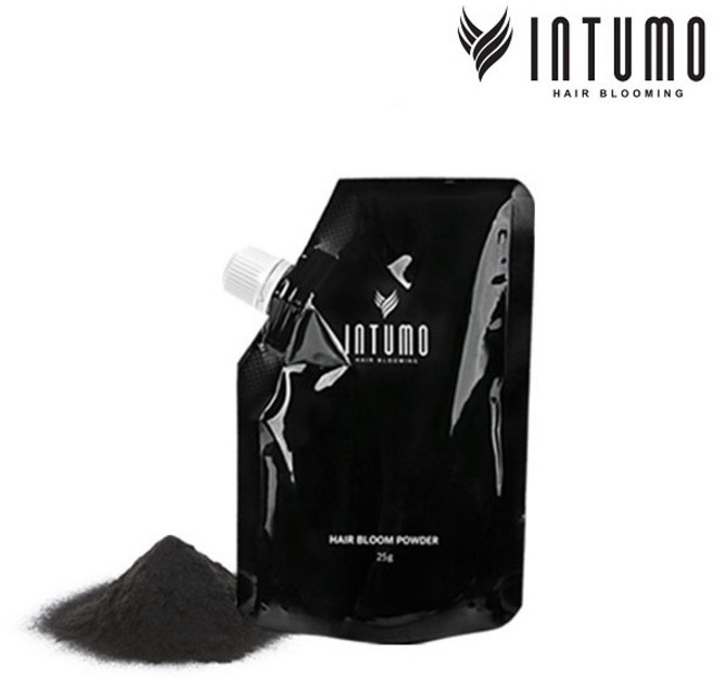 인투모 흑채 헤어블룸 파우더 리필용 25g, 브라운, 1개