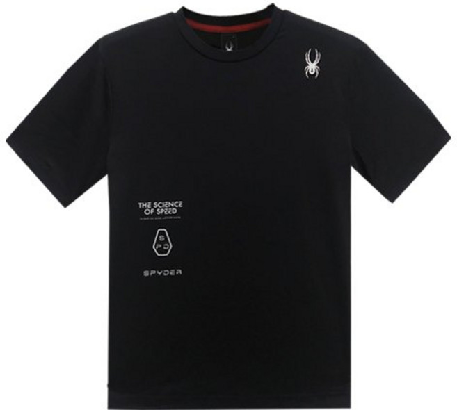 스파이더 맨즈 쿨링 4WAY 헥사곤 그래픽 반팔 티셔츠 FM1SPJFCNRS203M-BLK AVS311 QUK717