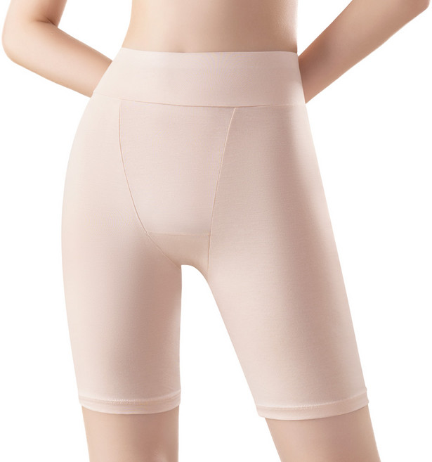 미미캐츠 2매구성 Y존이 편안한 하이웨스트 실크터치 여성 롱 드로즈 사각팬티 빅사이즈 110 까지 P-6481