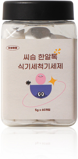 씨슴 식세기세제 식기세척기세제 올인원 타블렛형 5g 60개입, 1개, 300g