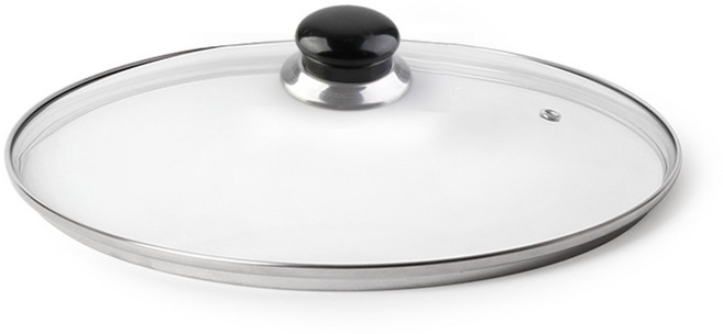 러브쿡 경질 낮은전골 냄비, 28cm(방울), 유리뚜껑, 1개