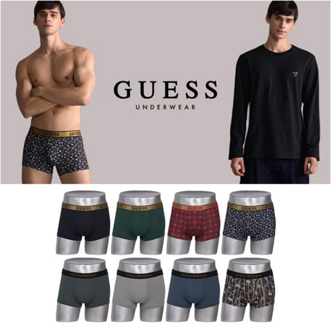 [게스 언더웨어] 게스 GUESS 남성 골드에디션 드로즈 8종 + 긴팔티 1종