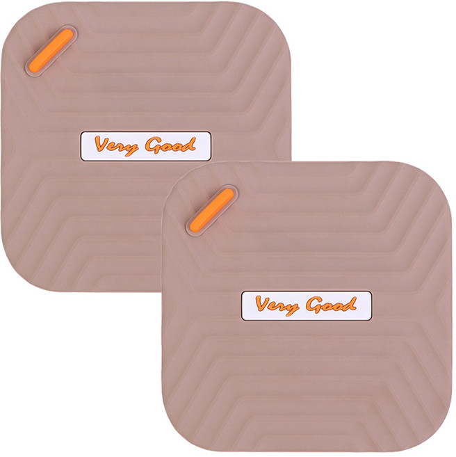 다미타니 PVC 하수구 커버 냄새차단 패드 배수구 덮개 15cm x 15cm OCZ0598, 브라운, 2개