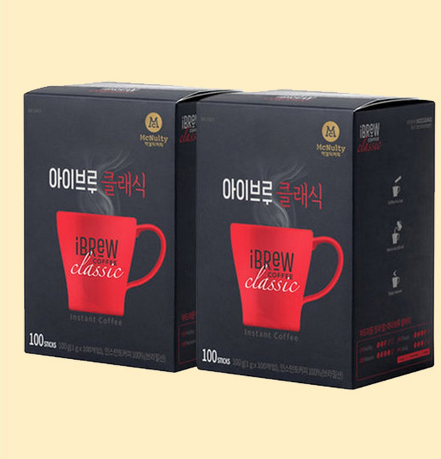 맥널티 아이브루 클래식 커피, 100g, 100개입, 2개