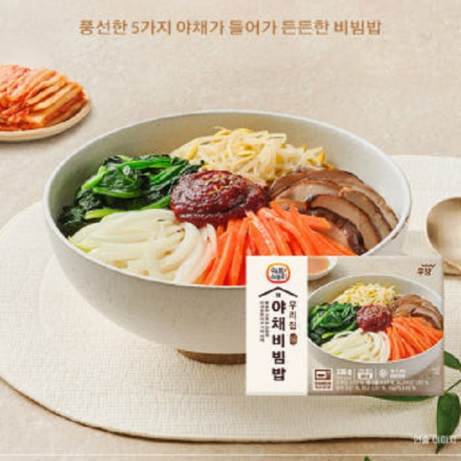 우리집 야채비빔밥 335g 간편식 [원산지:상세설명에 표시], 1개