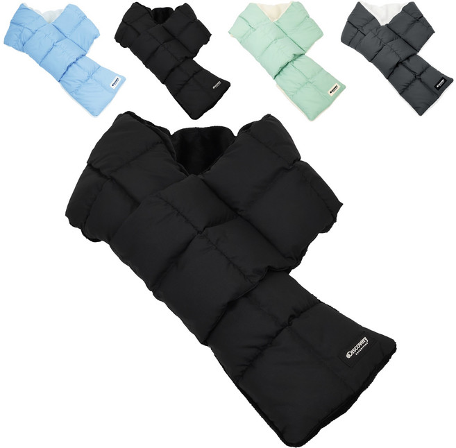 [국내매장판] 디스커버리 로고 와펜 패딩 목도리 머플러 넥워머 + 스포츠양말