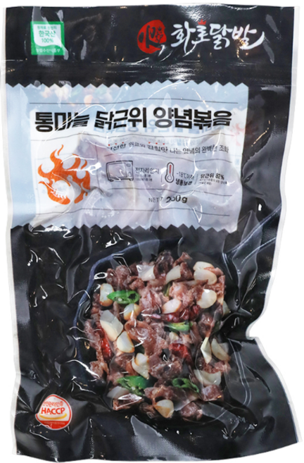 화로닭발 통마늘닭근위양념볶음 250g, 22개